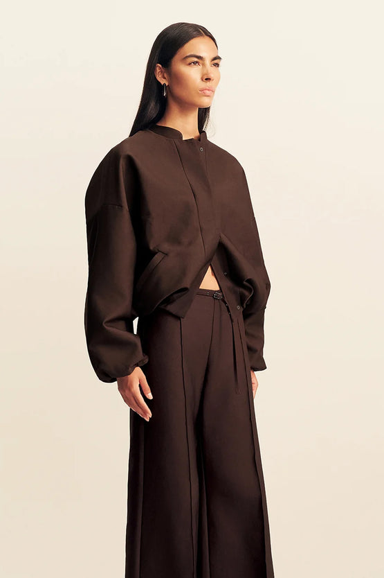 Shona Joy Otis Bomber Jacket - Ristretto