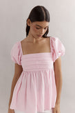 Caitlin Crisp Piper Bodice - Pink Seersucker