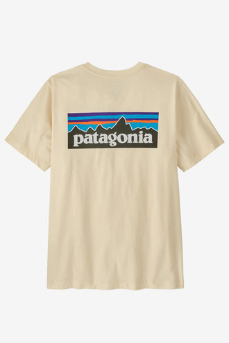 Patagonia P-6 Logo T-Shirt - Undyed Natural