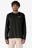 Patagonia L/S P-6 Logo Responsibili Tee - Black