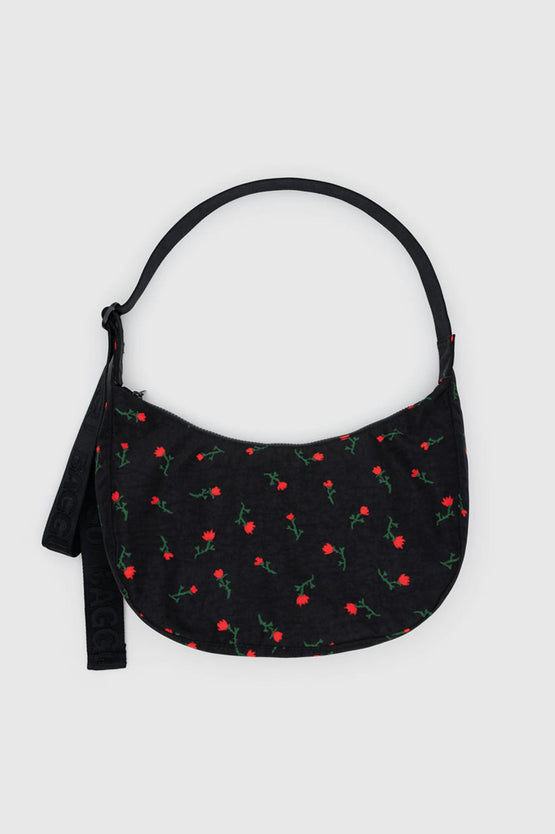 Baggu Medium Nylon Crescent Bag - Painted Wildflower