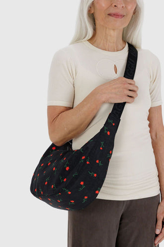 Baggu Medium Nylon Crescent Bag - Painted Wildflower