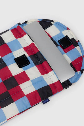 Baggu Puffy Laptop Sleeve 13/14 Inch - Painted Check