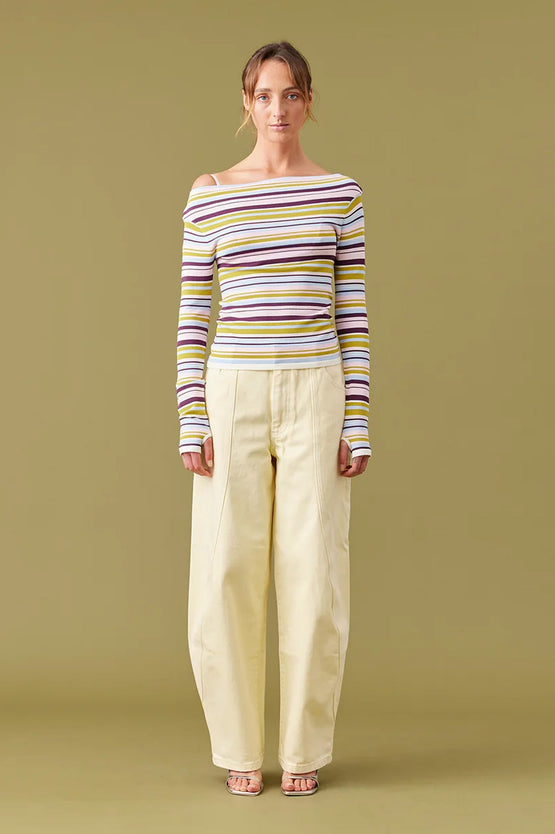 Ruby Emma Knit LS - Blueberry Pancake