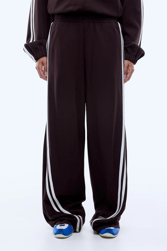 Ena Pelly Valentina Stripe Pant - Cocoa