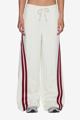 Ksubi Origin Trackpant - Off White Burgundy