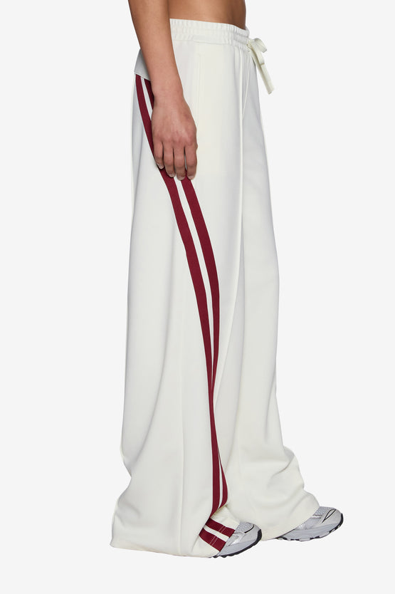 Ksubi Origin Trackpant - Off White Burgundy