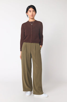 Sylvester Parquet Cardigan - Espresso