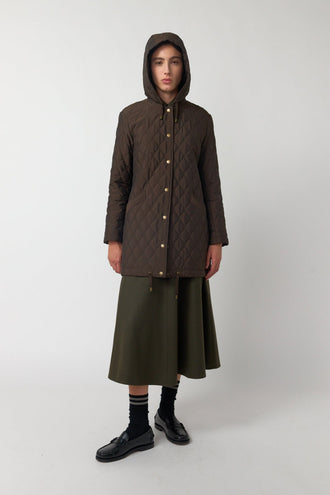 Sylvester Quilted Parka - Espresso