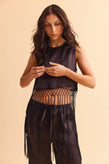 Pharlain Partie Top - Black