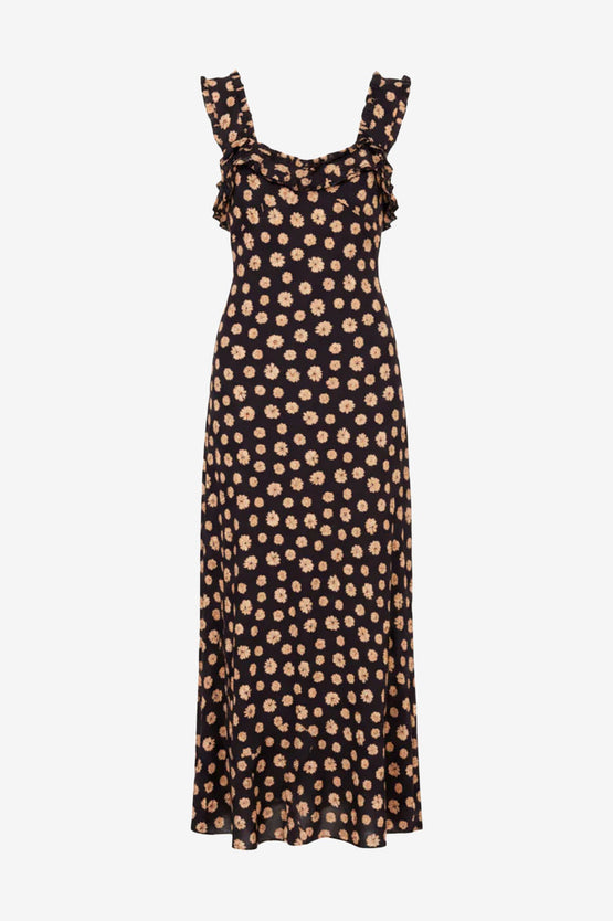 Ruby Passionfruit Dress - Brown Ditzy