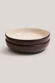 Hommey Pasta Bowl 2 Pack - Espresso