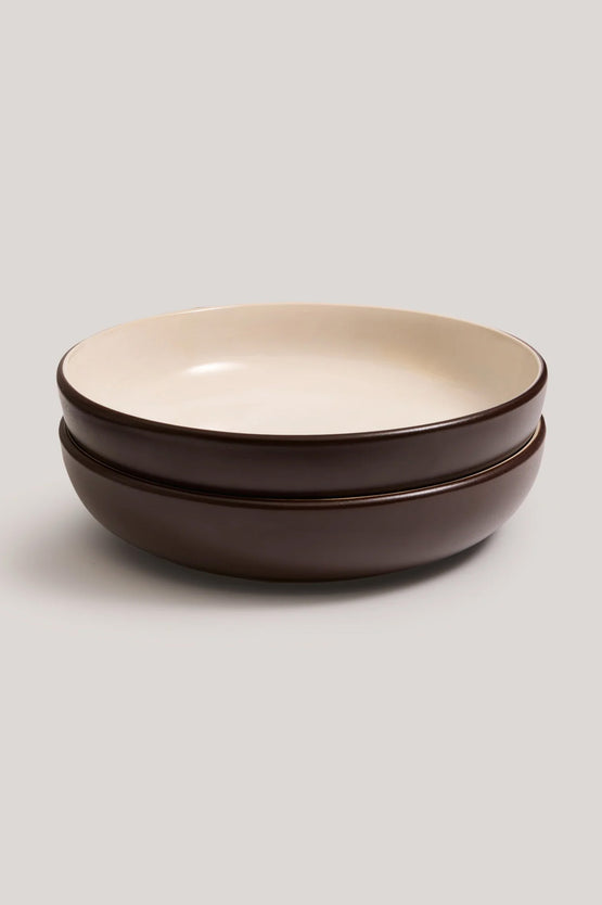 Hommey Pasta Bowl 2 Pack - Espresso