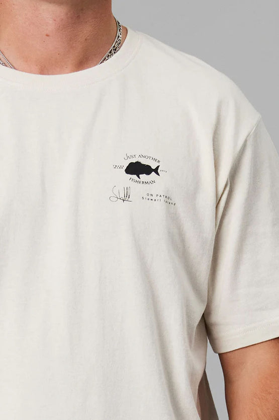 Just Another Fisherman On Patrol Tee - White