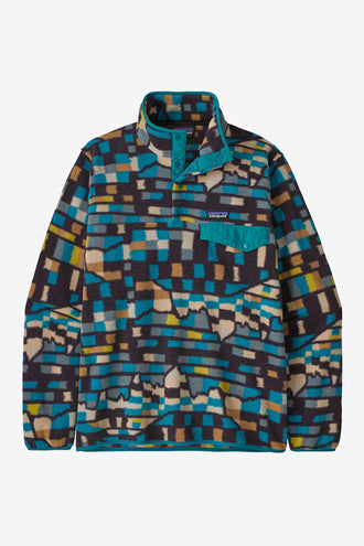 Patagonia LW Synch Snap-T P/O - Patchwork Blue