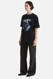 Ena Pelly Panther Oversized Tee - Black