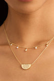 By Charlotte Live In Peace Lotus Necklace - Gold