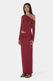 Ownley Pearla LS Top - Burgundy