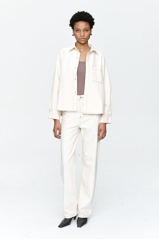 Marle Pearl Shirt - Ecru