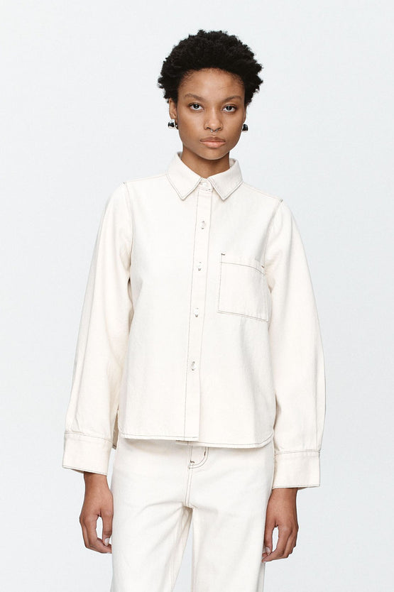 Marle Pearl Shirt - Ecru
