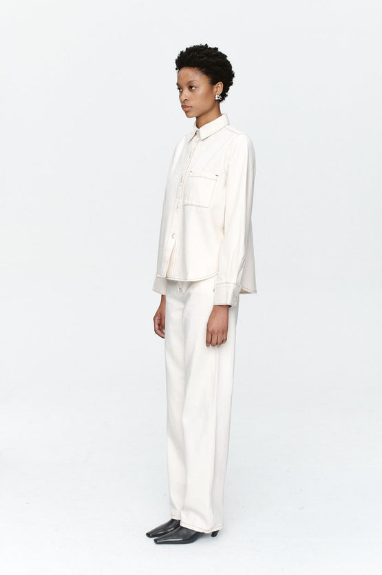 Marle Pearl Shirt - Ecru
