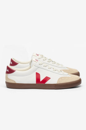 Veja Volley Leather - White Pekin Bark