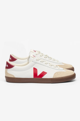 Veja Volley Leather - White Pekin Bark