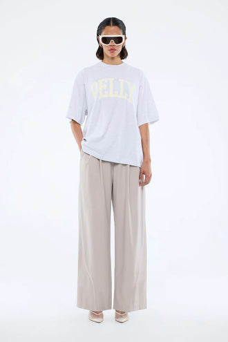 Ena Pelly Collegiate Tee - White Marle