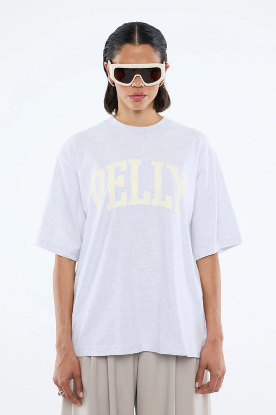 Ena Pelly Collegiate Tee - White Marle