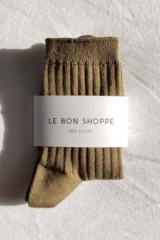 Le Bon Shoppe Her Socks Cotton - Pesto