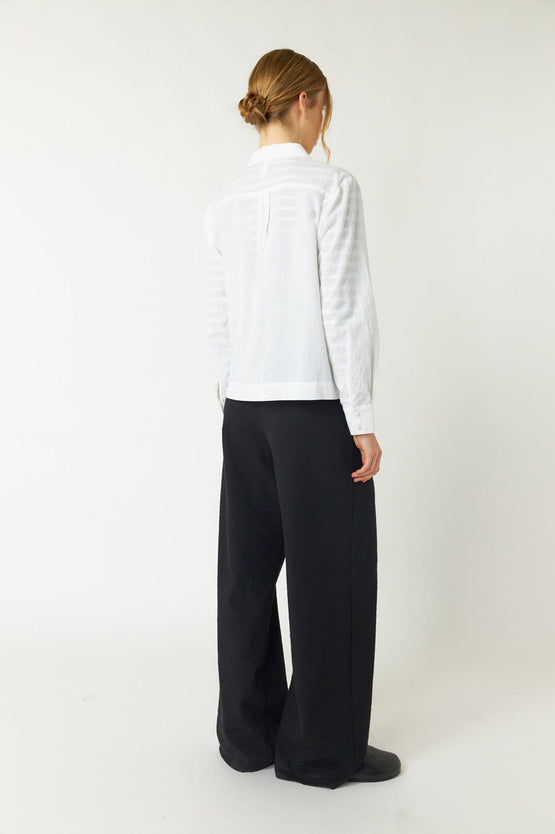 Sylvester Pintucked Shirt - White