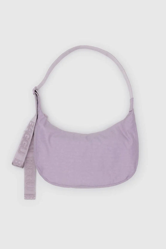 Baggu Medium Nylon Crescent Bag - Dusty Pink