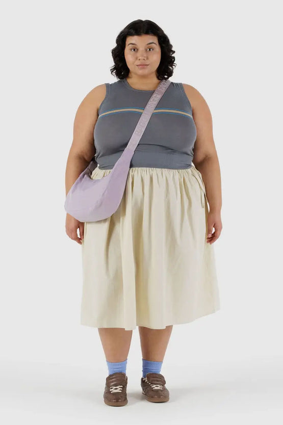 Baggu Medium Nylon Crescent Bag - Dusty Pink