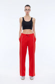 Ena Pelly Piper Stripe Pant - Flame Red