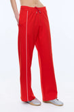 Ena Pelly Piper Stripe Pant - Flame Red
