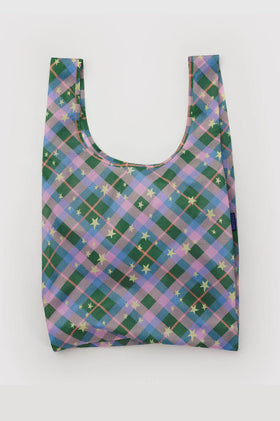 Baggu Standard Bag - Green Star Plaid