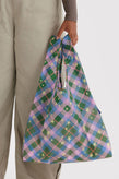 Baggu Standard Bag - Green Star Plaid