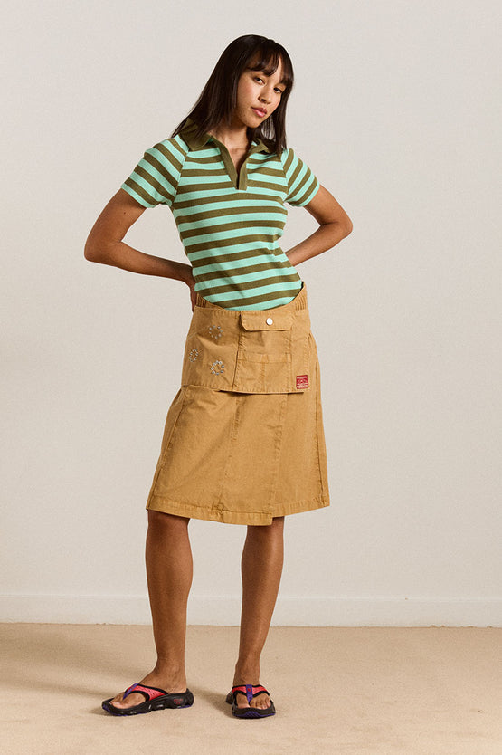 Damson Madder Delphi Polo Top - Green