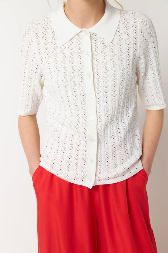 Sylvester Shell Polo - Pearl