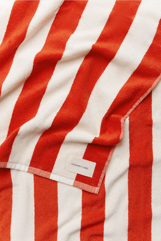 Assembly Wide Stripe Beach Towel - Popsicle