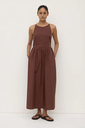 Assembly Posie Midi Dress - Espresso