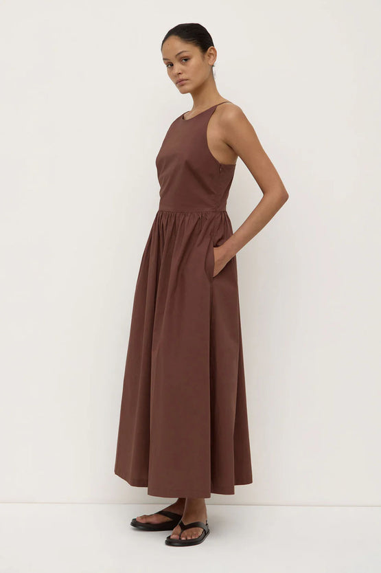 Assembly Posie Midi Dress - Espresso