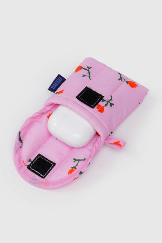 Baggu Puffy Earbuds Case - Paint Wildflower