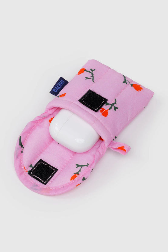Baggu Puffy Earbuds Case - Paint Wildflower