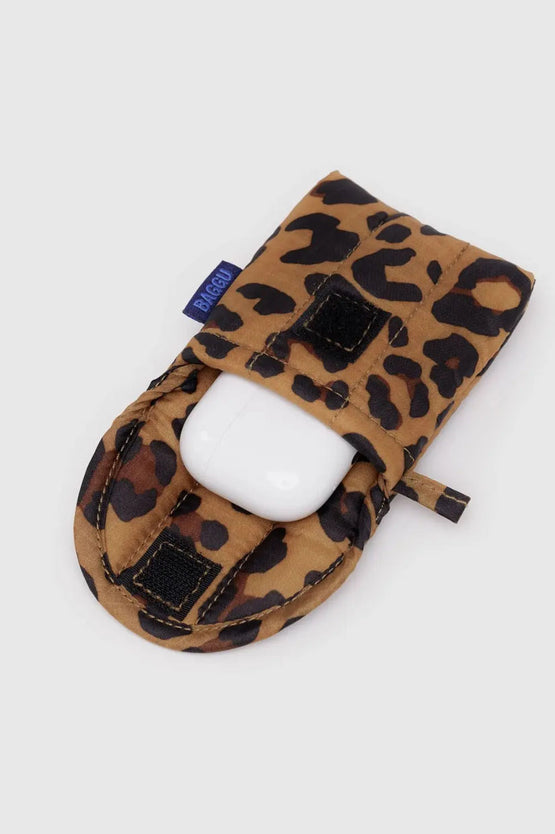 Baggu Puffy Earbuds Case - Leopard