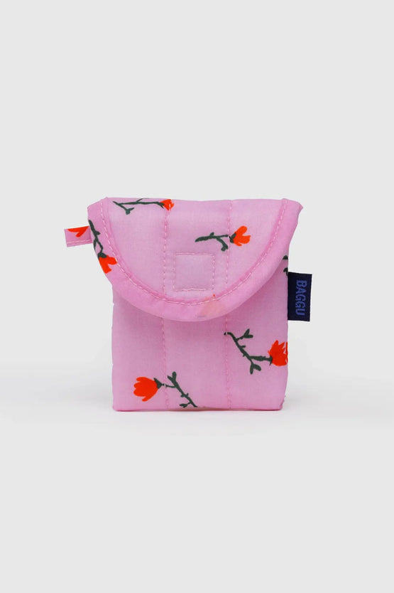 Baggu Puffy Earbuds Case - Painted Wildflower