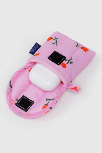 Baggu Puffy Earbuds Case - Painted Wildflower