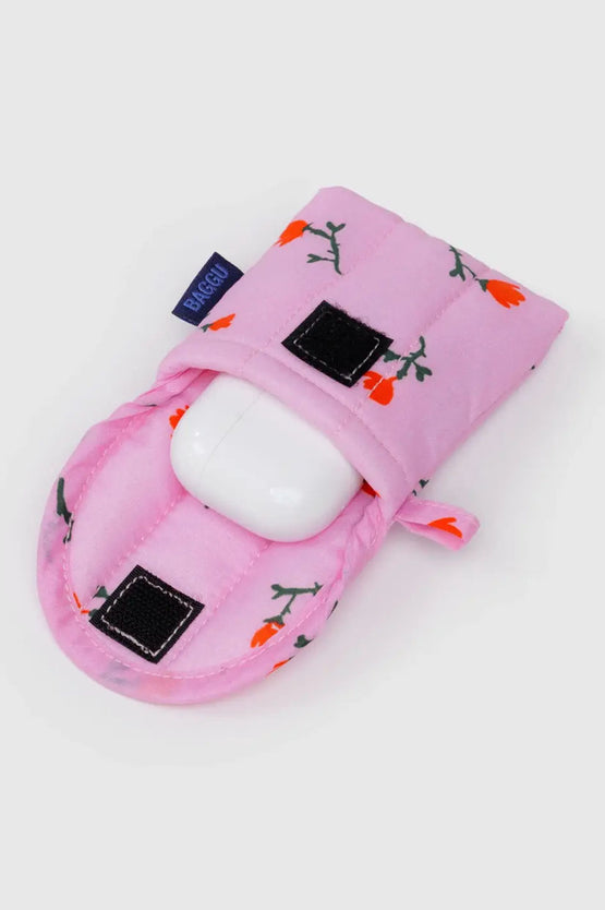 Baggu Puffy Earbuds Case - Painted Wildflower