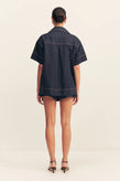 Shona Joy Rita Pullover Top - Deep Indigo