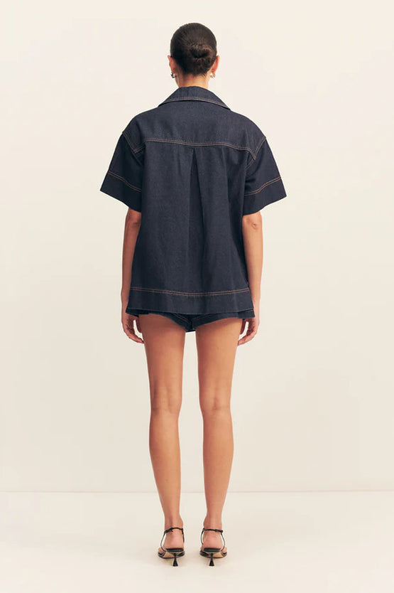 Shona Joy Rita Pullover Top - Deep Indigo